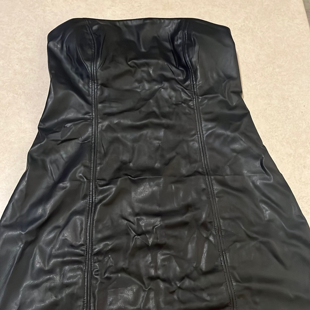 Leather Mini Dress